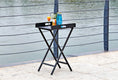 Load image into Gallery viewer, Gray Aluminum Indoor Outdoor Tray Table-2
