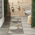 Load image into Gallery viewer, 2’ x 12’ Natural and Gray Indoor Outdoor Runner Rug-4
