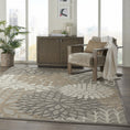 Load image into Gallery viewer, 7’ x 10’ Natural and Gray Indoor Outdoor Area Rug-5

