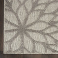 Load image into Gallery viewer, 4’ x 6’ Silver and Gray Indoor Outdoor Area Rug-1
