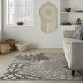 Load image into Gallery viewer, 4’ x 6’ Silver and Gray Indoor Outdoor Area Rug-3
