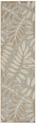 Load image into Gallery viewer, 2’ x 8’ Natural Leaves Indoor Outdoor Runner Rug-0
