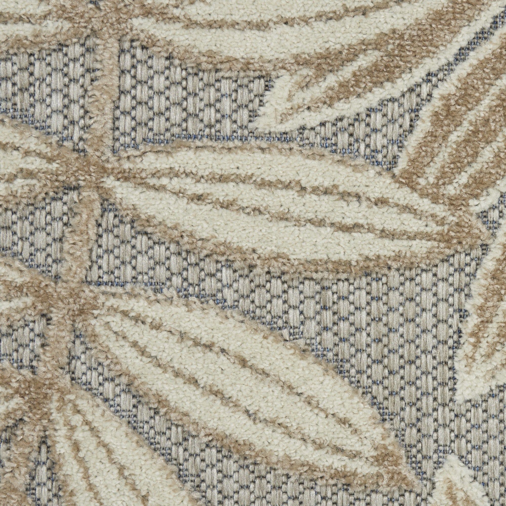 2’ x 8’ Natural Leaves Indoor Outdoor Runner Rug-4