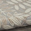 Load image into Gallery viewer, 4’ x 6’ Natural Leaves Indoor Outdoor Area Rug-2
