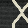 Load image into Gallery viewer, 5’x8’ Black and Ivory Trellis Indoor Outdoor Area Rug-2
