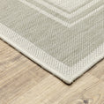 Load image into Gallery viewer, 3’x5’ Ivory and Gray Bordered Indoor Outdoor Area Rug-4
