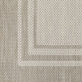 Load image into Gallery viewer, 3’x5’ Ivory and Gray Bordered Indoor Outdoor Area Rug-5
