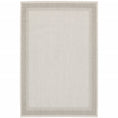 Load image into Gallery viewer, 8’x10’ Ivory and Gray Bordered Indoor Outdoor Area Rug-0
