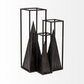 Load image into Gallery viewer, Black Metal Framed Pyramid Sculpture-3
