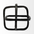 Load image into Gallery viewer, Black Metal Cube Shaped Link Sculpture-1
