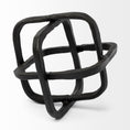 Load image into Gallery viewer, Black Metal Cube Shaped Link Sculpture-2
