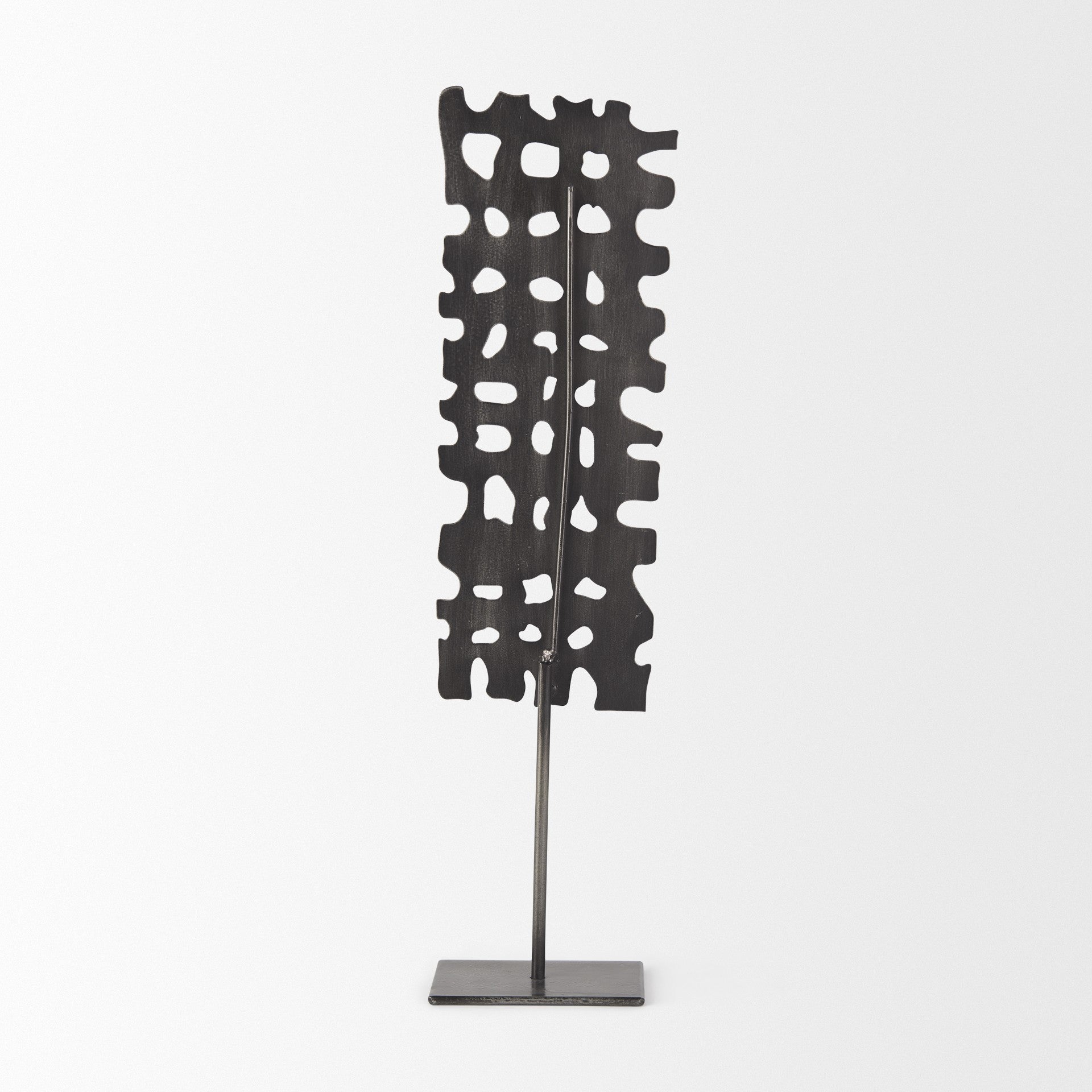 Gray Metal Decor Piece-3