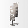 Load image into Gallery viewer, Gray Metal Decor Piece-4
