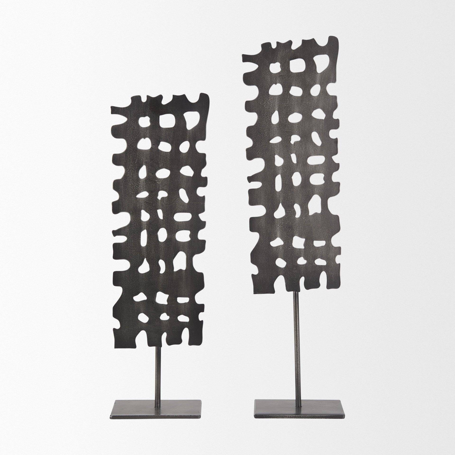 Gray Metal Decor Piece-5
