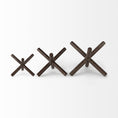 Load image into Gallery viewer, 8" Rustic Metal X Decorative Sculpture-1
