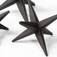 Load image into Gallery viewer, Set of Three Black Metal Star Decor Pieces-3
