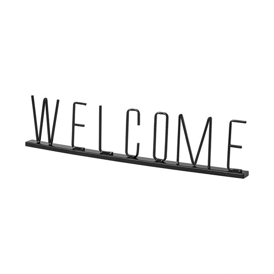 Black Metal Welcome Sign-0