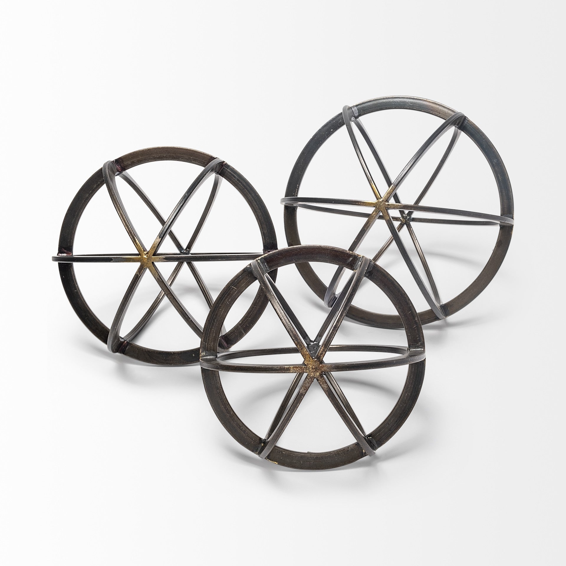 Black Metal Circular Decorative Object-2