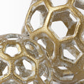 Load image into Gallery viewer, Petite Gold Metal Hollow Orb Sculpture-4
