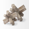 Load image into Gallery viewer, Petite Light Brown Wooden Sculpture-2
