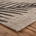 Load image into Gallery viewer, 5’ x 7’ Beige Palm Leaves Indoor Outdoor Area Rug-2
