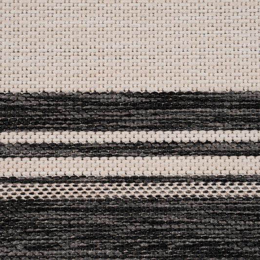 5’ x 7’ Gray Framed Indoor Outdoor Area Rug-1