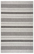 Load image into Gallery viewer, 5’ x 8’ Monochrome Striped Indoor Outdoor Area Rug-0
