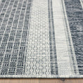 Load image into Gallery viewer, 5’ x 8’ Monochrome Striped Indoor Outdoor Area Rug-3
