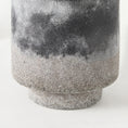 Load image into Gallery viewer, 6" Black Brown and Gray Ombre Textured Ceramic Vase-5
