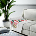Load image into Gallery viewer, Christmas Holiday Merry & Bright Plush Blanket Throw

