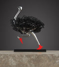 Load image into Gallery viewer, Running Ostrich Paper Clip Storage
