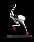 Load image into Gallery viewer, Running Ostrich Paper Clip Storage
