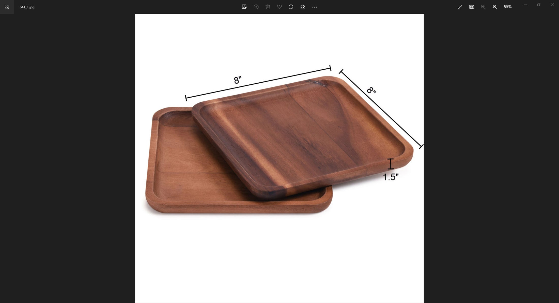 Square Plates - Medium (set of 2)